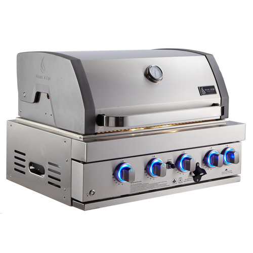 Mont Alpi 4Burner BuiltIn Convertible Gas Grill & Reviews Wayfair